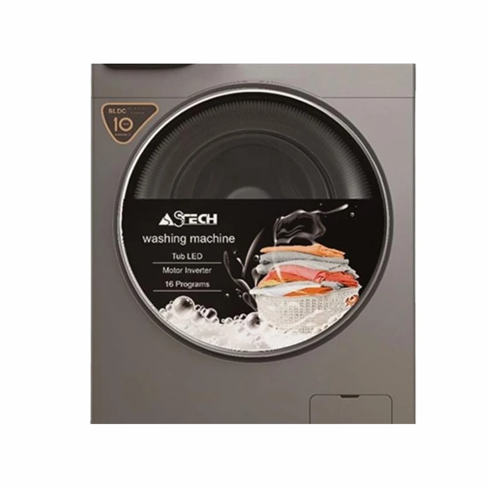 MACHINE À LAVER ASTECH 10KG INVERTER GRIS