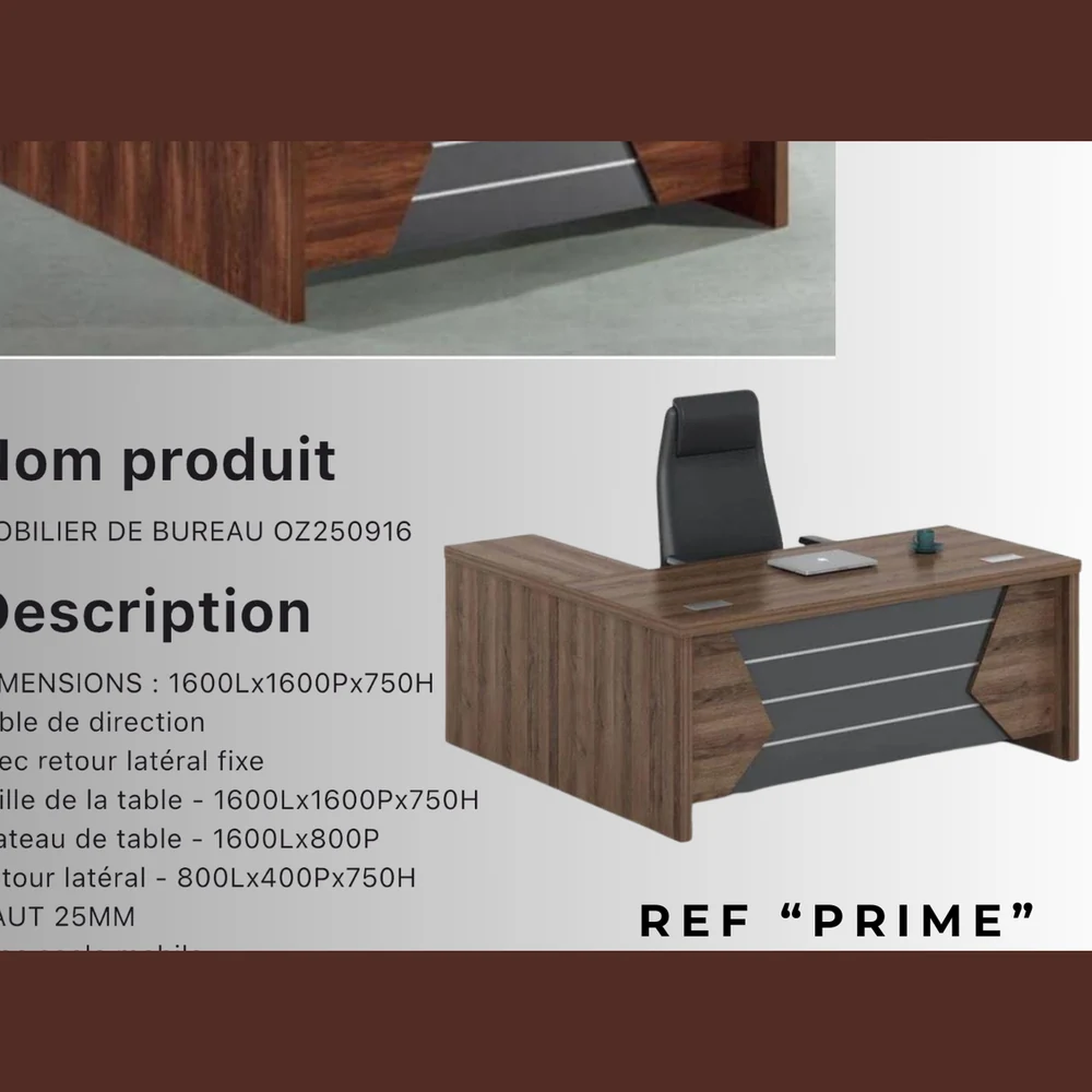MOBILIER DE BUREAU RÉF "PRIME"
