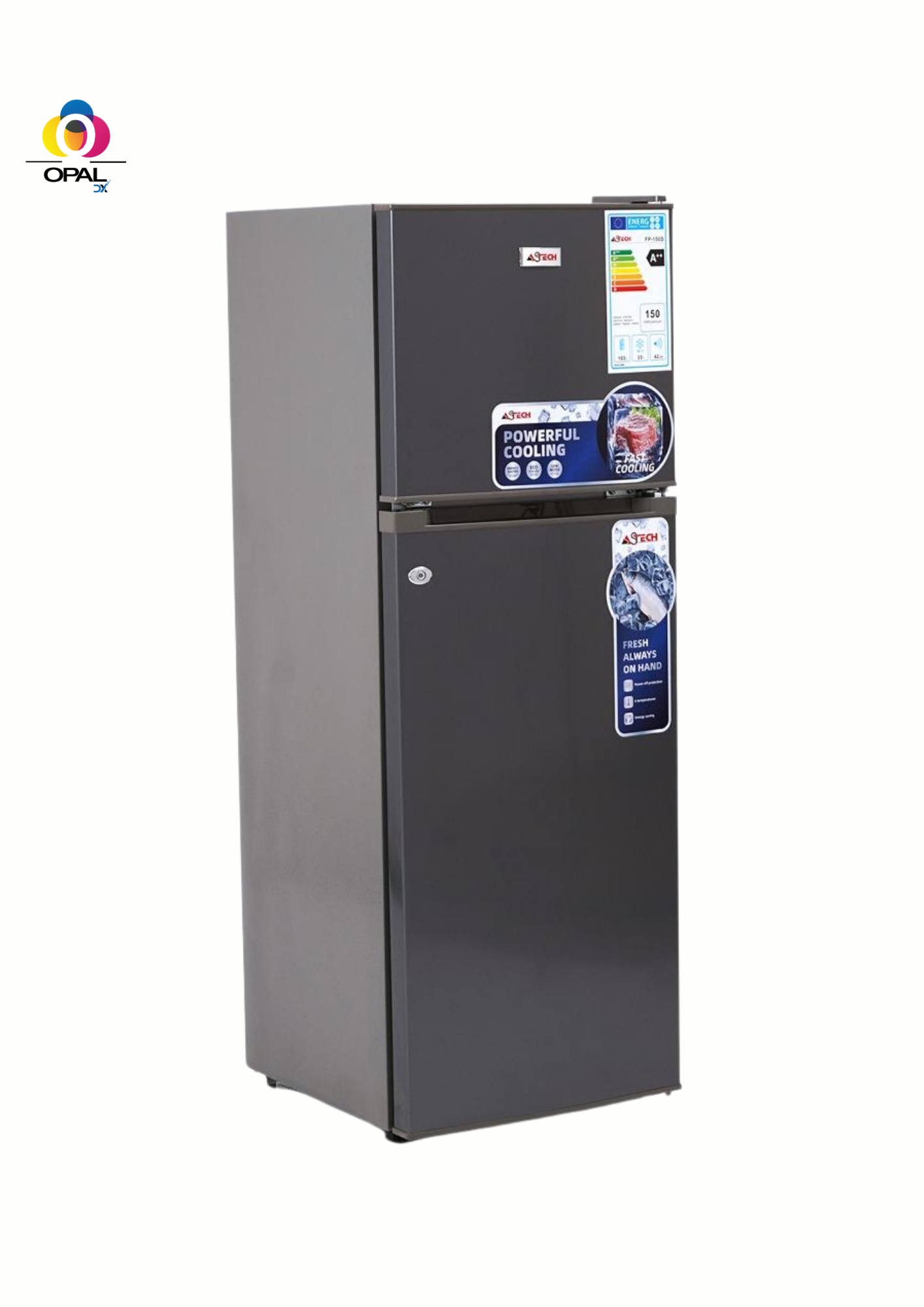 REFRIGERATEUR ASTECH 2 PORTES GRIS 138 LITRES