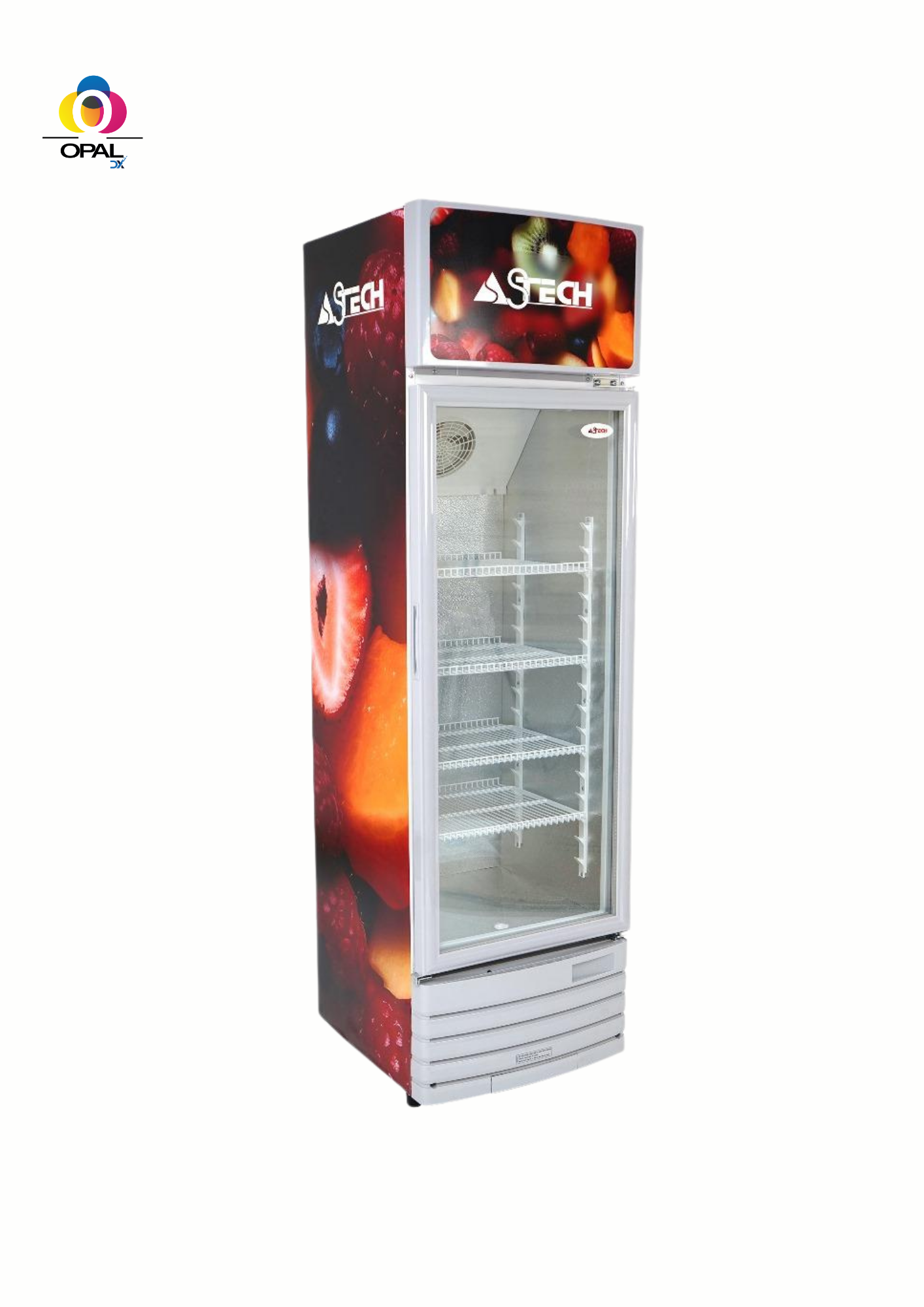 RÉFRIGÉRATEUR ASTECH VITRINE 1 PORTE 274LITRES
