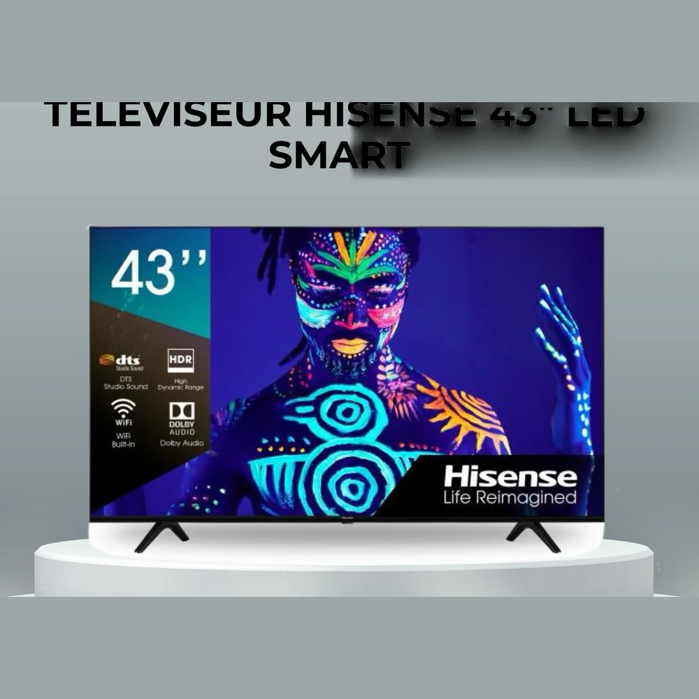 TÉLÉVISEUR HISENSE 43" LED SMART